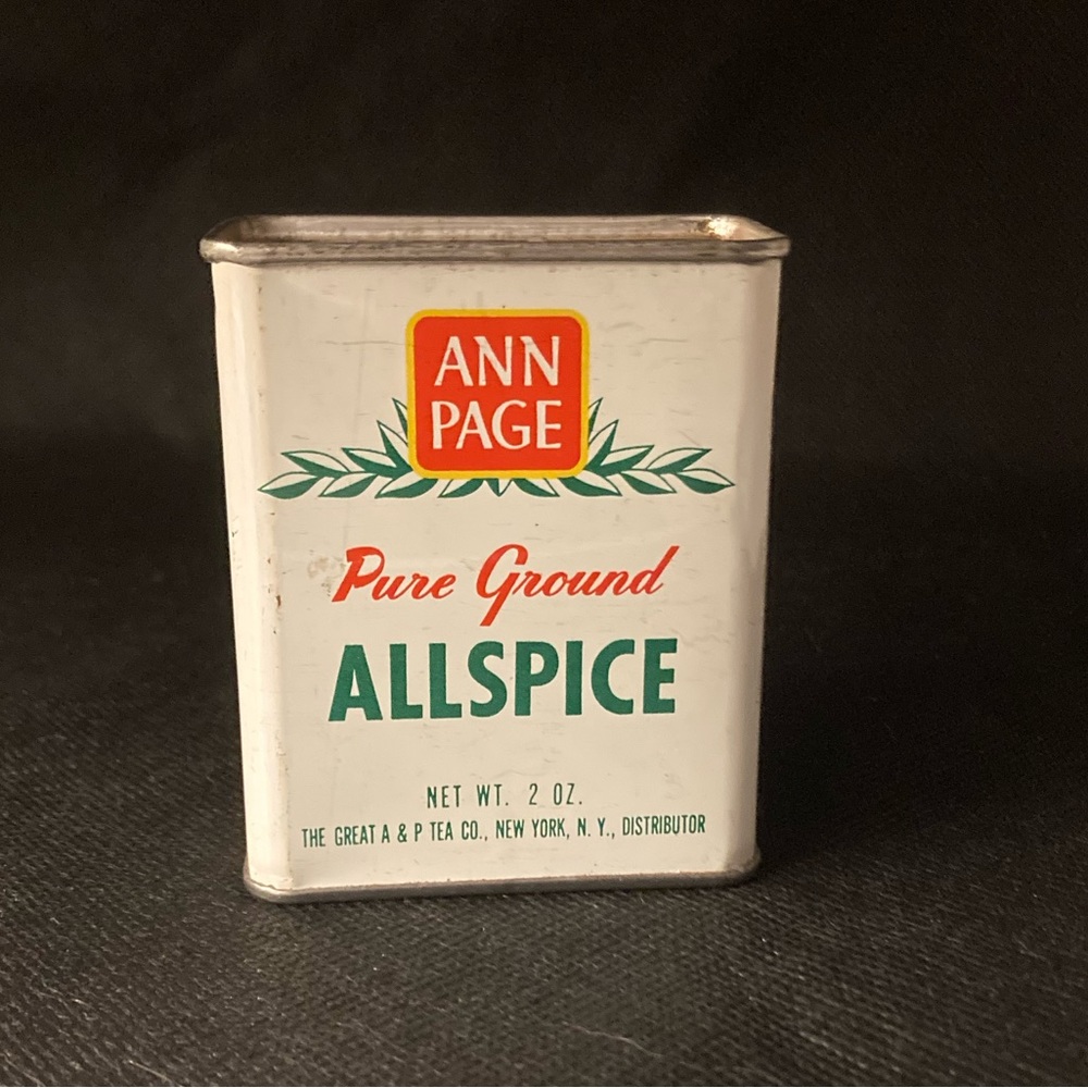 Vintage Ann Page Pure Ground Allspice Spice Tin